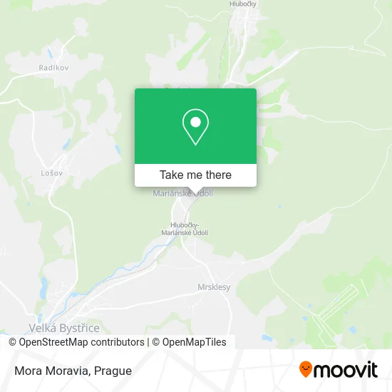 Карта Mora Moravia