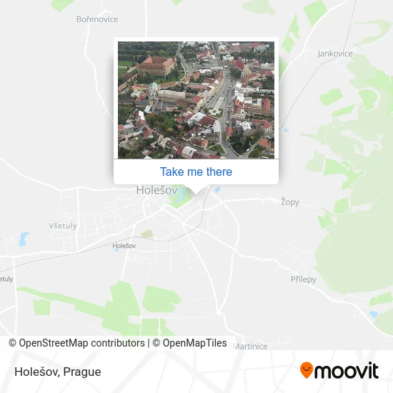 Карта Holešov