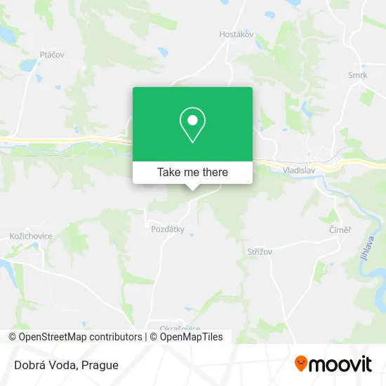 Карта Dobrá Voda