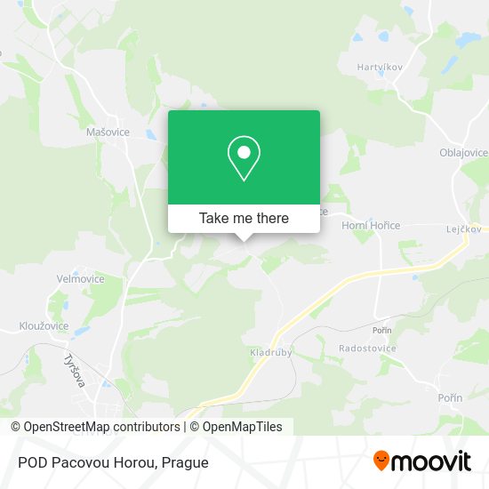 POD Pacovou Horou map