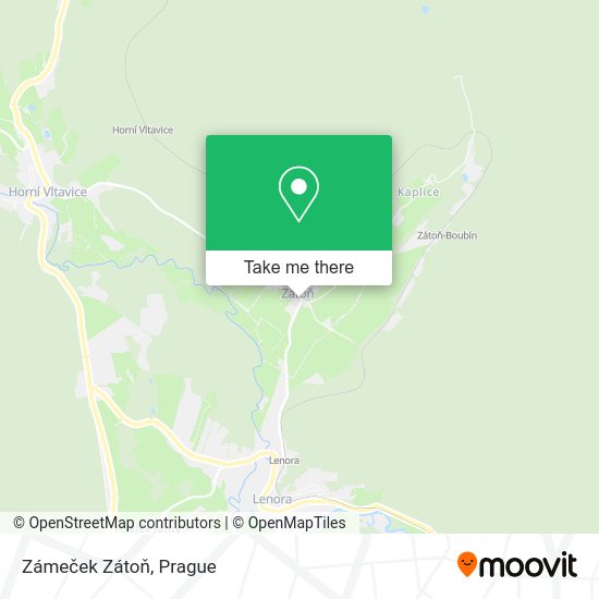 Zámeček Zátoň map