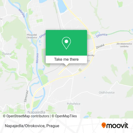 Карта Napajedla/Otrokovice