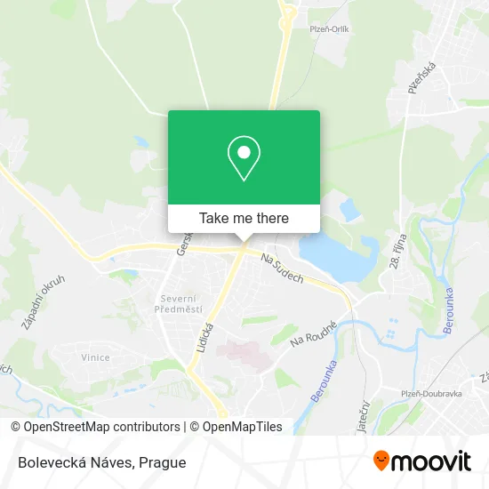 Карта Bolevecká Náves