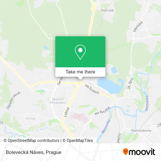 Карта Bolevecká Náves