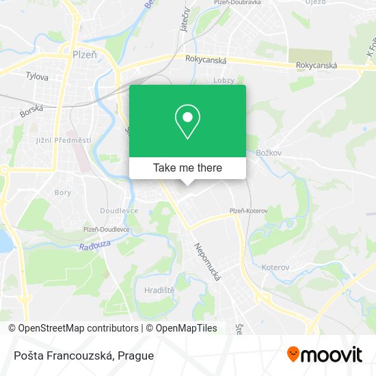 Карта Pošta Francouzská