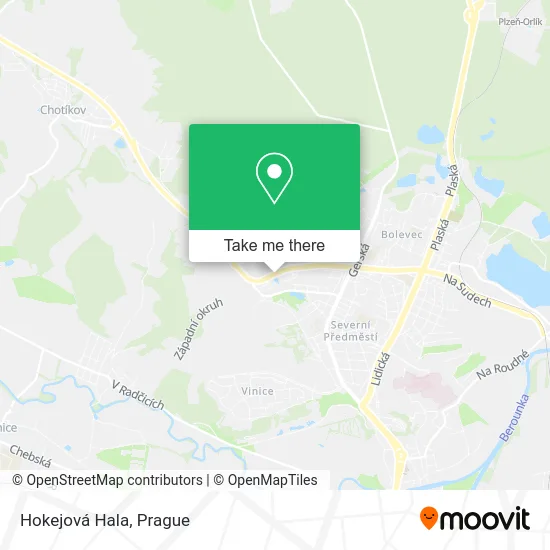 Hokejová Hala map