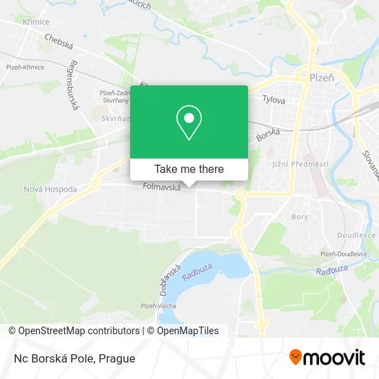 Карта Nc Borská Pole