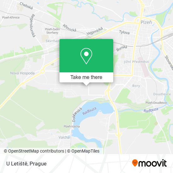 U Letiště map