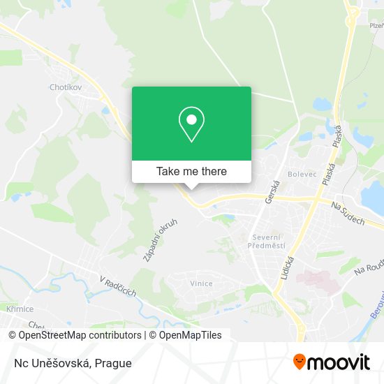 Nc Uněšovská map