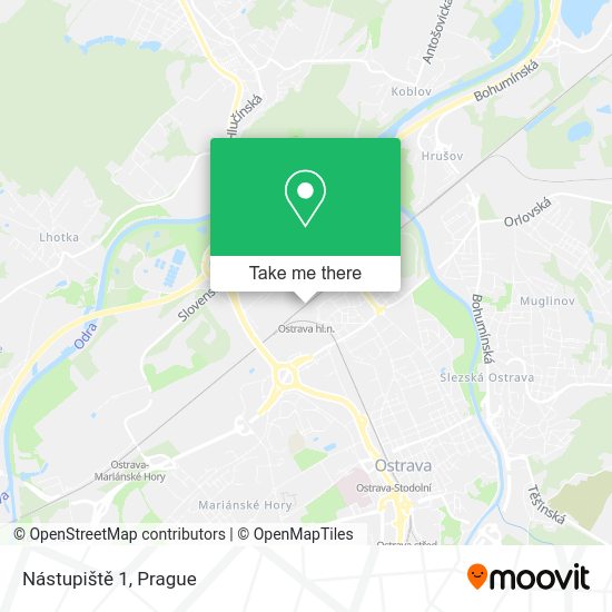 Nástupiště 1 map
