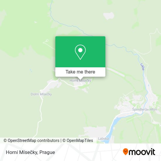 Horní Mísečky map