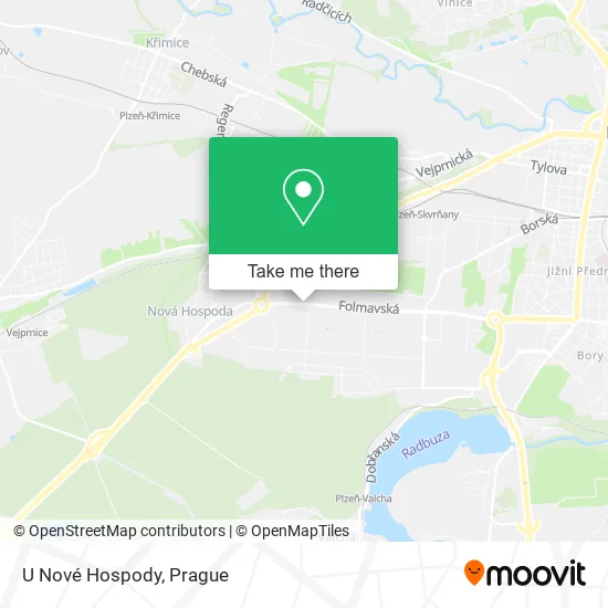 Карта U Nové Hospody