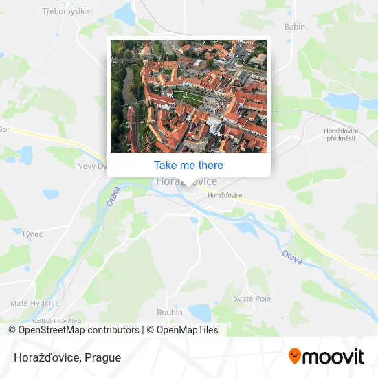 Карта Horažďovice