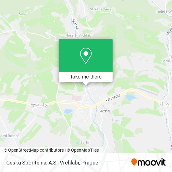 Česká Spořitelna, A.S., Vrchlabí map