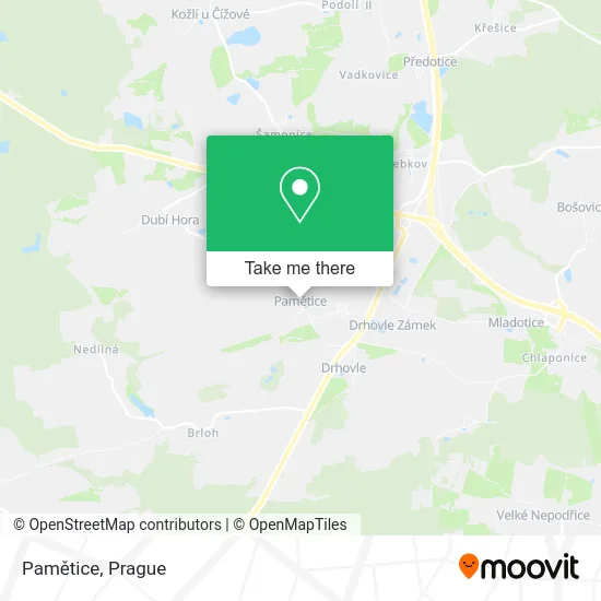 Карта Pamětice