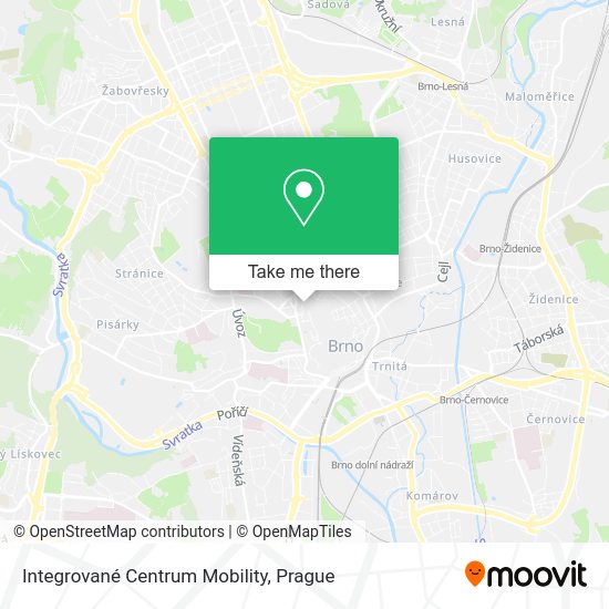 Integrované Centrum Mobility map