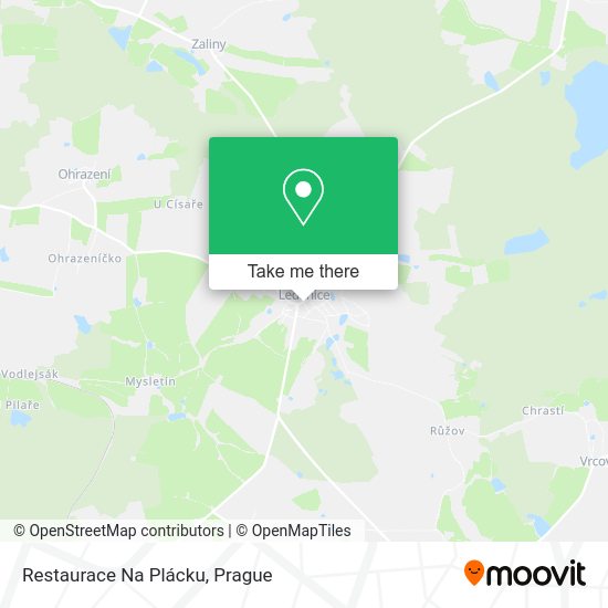 Restaurace Na Plácku map