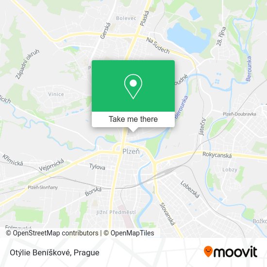 Otýlie Beníškové map