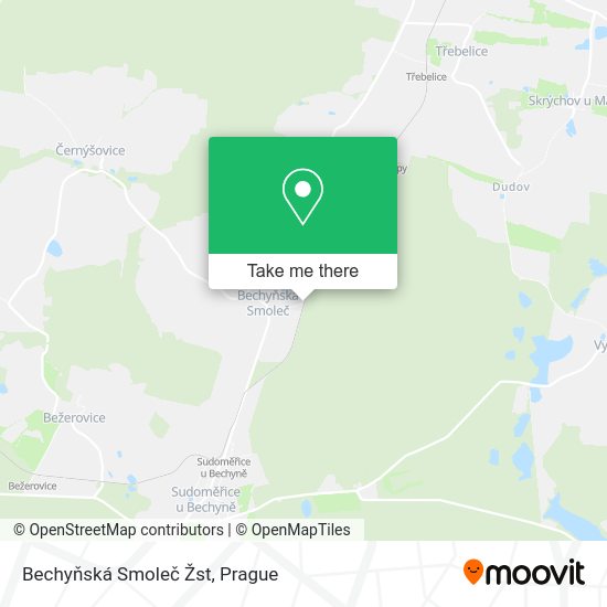 Bechyňská Smoleč Žst map