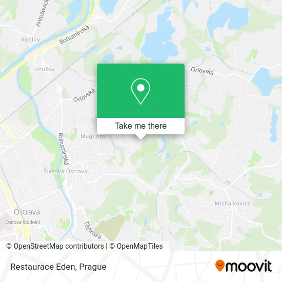 Карта Restaurace Eden