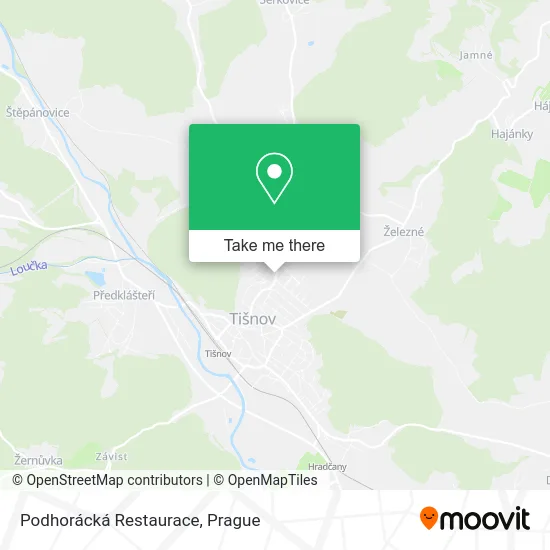 Карта Podhorácká Restaurace