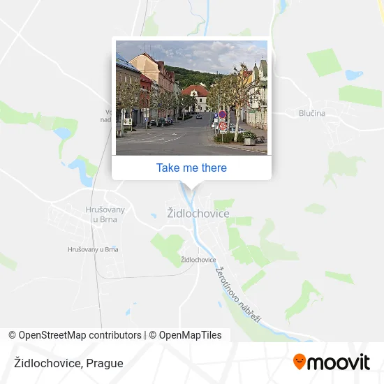 Карта Židlochovice