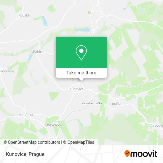 Карта Kunovice