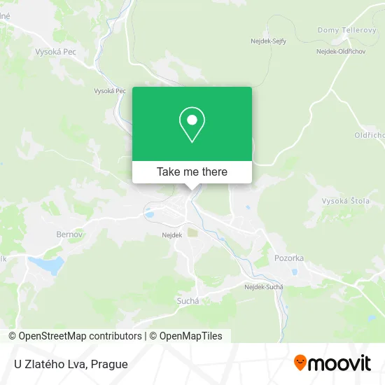 Карта U Zlatého Lva