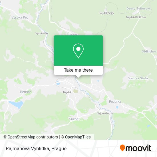 Rajmanova Vyhlídka map
