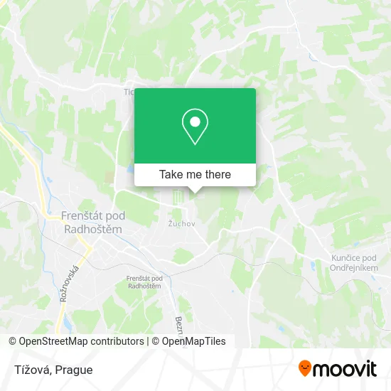Карта Tížová