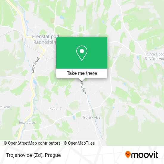 Карта Trojanovice (Zd)