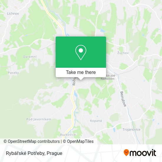 Rybářské Potřeby map