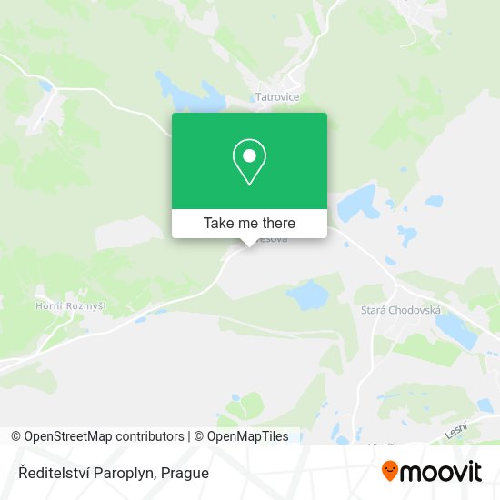 Ředitelství Paroplyn map