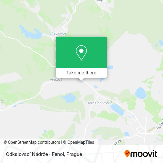 Odkalovací Nádrže - Fenol map
