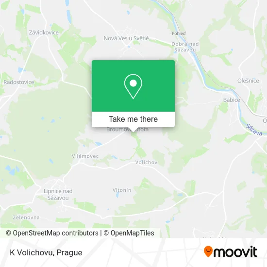Карта K Volichovu