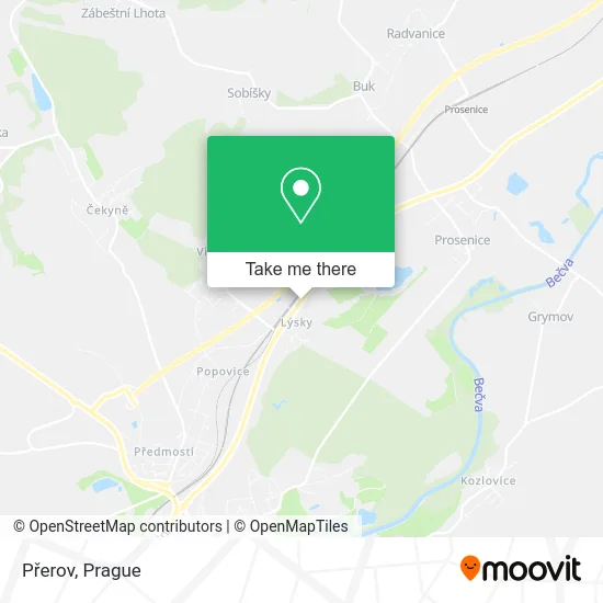 Карта Přerov