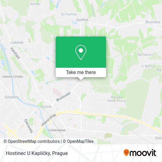 Hostinec U Kapličky map