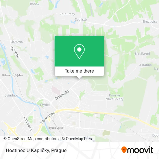 Карта Hostinec U Kapličky