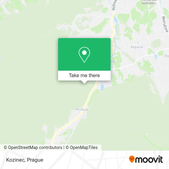Карта Kozinec