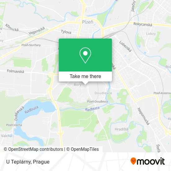 Карта U Teplárny