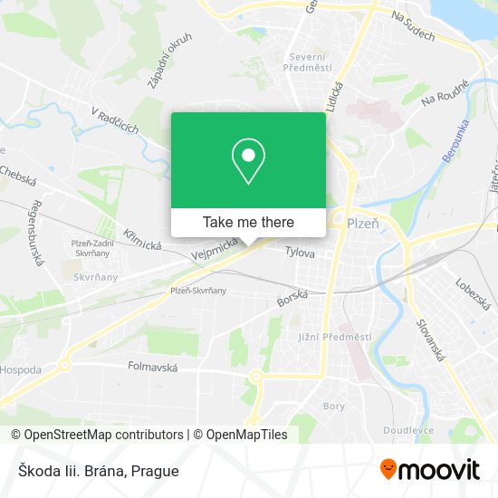Škoda Iii. Brána map