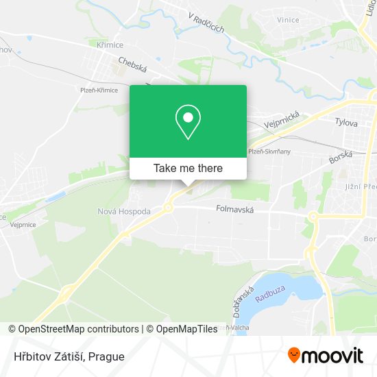 Hřbitov Zátiší map