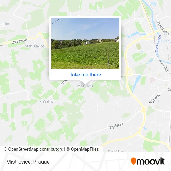 Карта Mistřovice