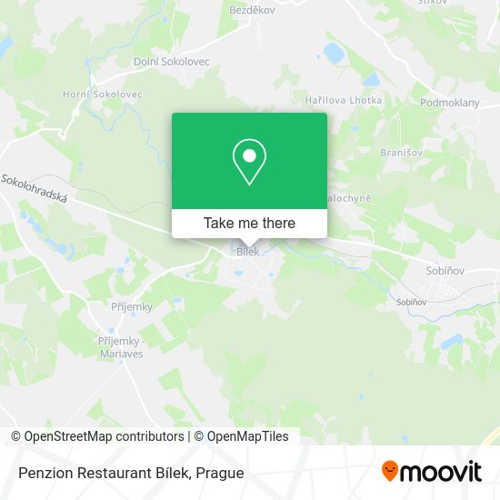 Penzion Restaurant Bílek map