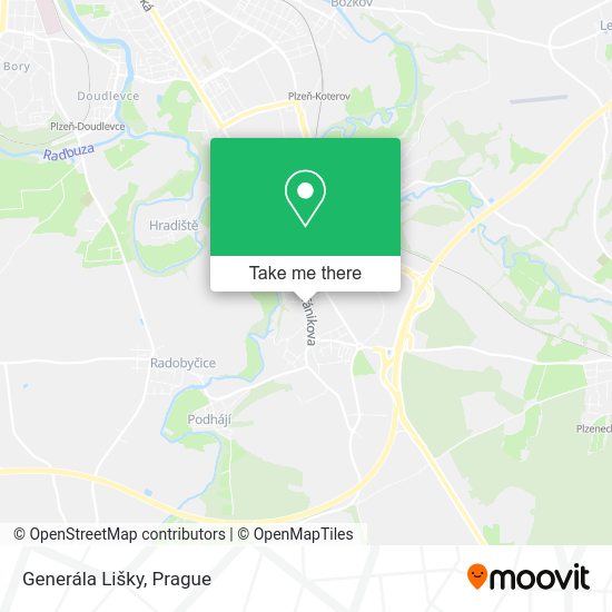 Generála Lišky map