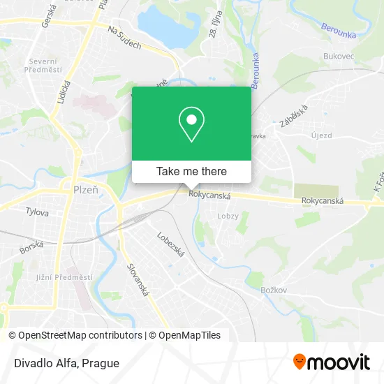 Карта Divadlo Alfa