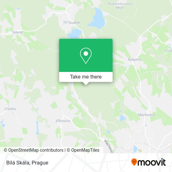 Карта Bílá Skála