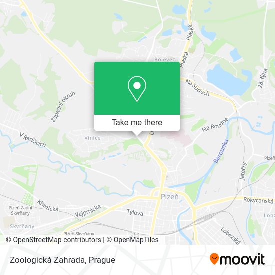 Zoologická Zahrada map