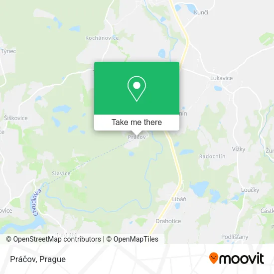 Карта Práčov