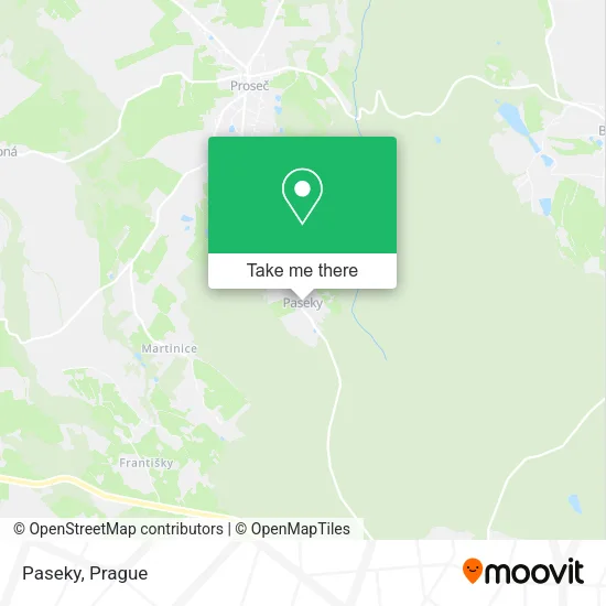 Карта Paseky